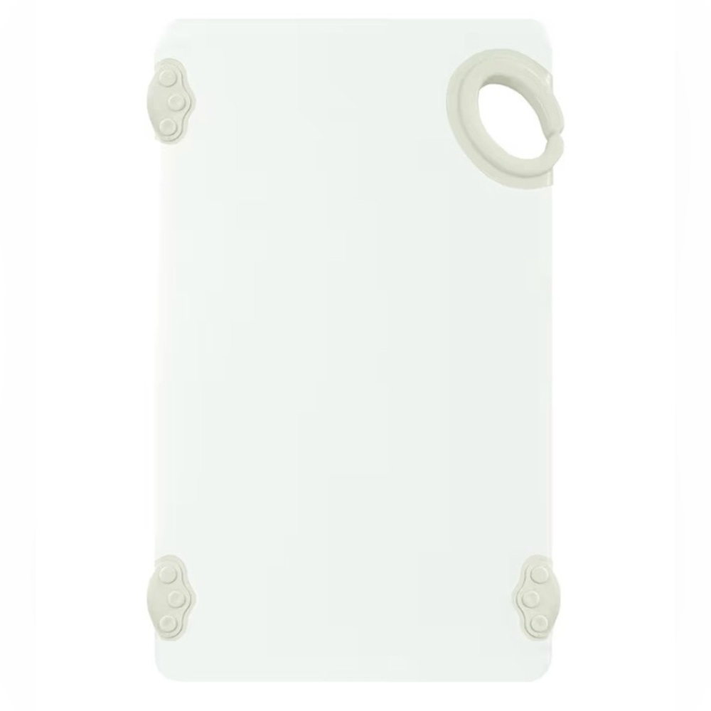 Winco Non-Slip Cutting Board with Hook, 6" x 10" x 1/2", White. NEW